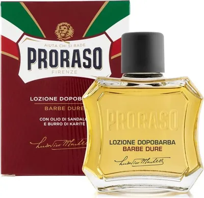 Produktbild von Lozione Dopobarba Rosso Dure Aftershave Wasser 100ml - Proraso