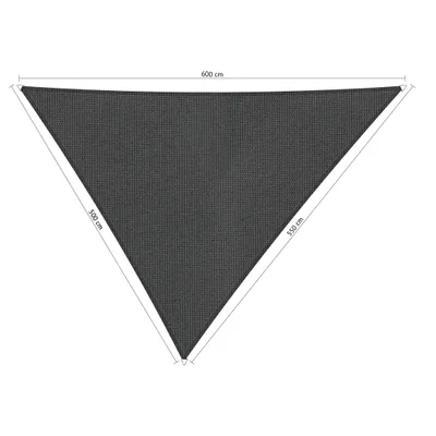 Produktbild von SHADOW COMFORT 5 x 5,5 x 6 m Dreieckiges Sonnensegel Carbon Black Ungleichseitig
