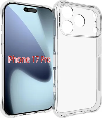 Produktbild von Mobigear Cushion Durchsichtig iPhone 17 Pro Hülle Flexibles TPU Backcover - Transparent