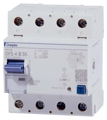Obrázok produktu pre Doepke 09134998HD Prúdový chránič 4-pólový 80 A 0,5 A 400 V (09134998HD)