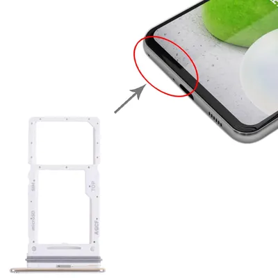 Productafbeelding van Dual SIM + Micro SD-kaarthouder voor Samsung Galaxy A73 5G, vervangingsonderdeel, wit