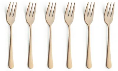 Produktbild von Amefa 6-tlg. Kuchengabel Set AUSTIN 6-teilig gold mattiert