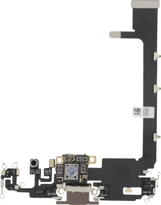 Produktbild von Clappio, Ladeanschluss für iPhone 11 Pro Max, Lightning Anschluss + Mikrofon, Gold