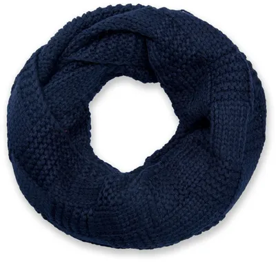 Productafbeelding van styleBREAKER Uni, fijne gebreide sjaal met een ribbels patroon, donkerblauw