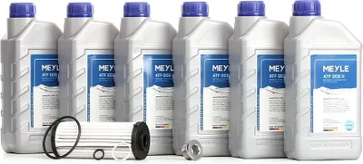 Produktbild von MEYLE Ölwechselkit für Automatikgetriebe Satz Doppelkupplungs 6 Gang Doppelkupplungs 7 Gang 6L für VW Golf VII Schrägheck (5G1, BQ1, BE1, BE2) 0DL 0DD