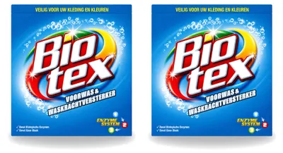 Produktbild von 2 x Biotex Vorwas- und Waschkraftverstärker Waschpulver für weiße und bunte Wäsche - Vorteilspackung - 2 Stücke