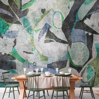 Produktbild von Vlies Fototapete - Malachite Dream 450x315 cm Abstrakt a-C-0178-a-a