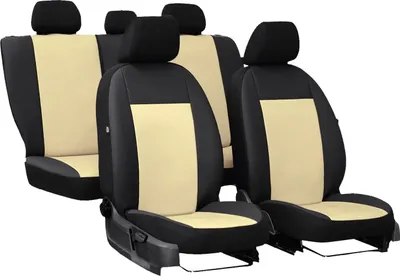 Produktbild von Sitzbezüge Auto Universal Schonbezug Sitzschoner für Toyota Avensis I Beige Set