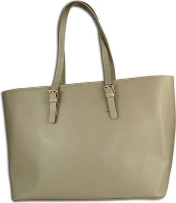 Produktbild von Toscanto Handbags , Shopper, Businesstasche helltaupe, grau Leder OTT127SK