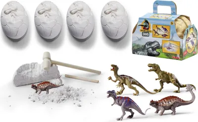 Immagine prodotto di Dinosauri NW da scavare, 4 pezzi