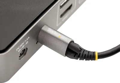 Produktbild von StarTech.com USB31CCTLKV1M USB-C Kabel 1m mit Schraubenverriegelung – USB 3.2 Gen 2, 100W Power Delivery, 8K 60Hz, Thunderbolt-kompatibel