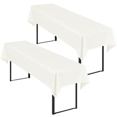Produktbild von Omgoods – Tischdecke aus Premium-Polyester – für Bierbänke – rechteckig – spülmaschinenfest – 100 x 250 cm – vielseitig einsetzbar – Tischdecke für Bierbänke