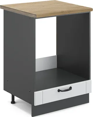 Produktbild von Herdumbauschrank Vicco Fame-Line Weiß Landhaus 60 cm , AP Eiche, Model 45855