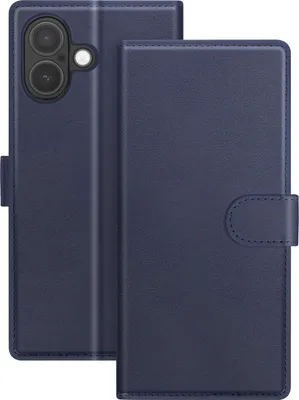 Image de Mayaxess, étui portefeuille 2-en-1 pour iPhone 17 Pro avec coque, bleu nuit