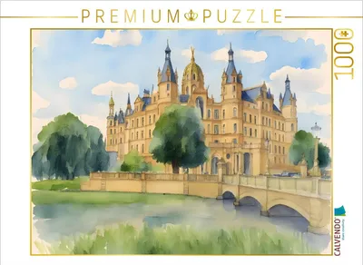 Produktbild von CALVENDO Puzzle Schloss Schwerin | 1000 Teile Lege-Größe 64x48cm Foto-Puzzle für glückliche Stunden
