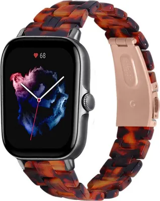 Produktbild von Strap-it Amazfit GTS 3 Harzarmband (Lava)
