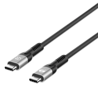Zdjęcie produktu dla Manhattan 356381, 2 m, USB C, USB C, USB4 Gen 3x2, 40 Gbit/s, Czarny