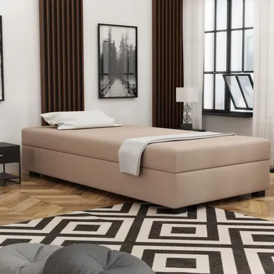 Obrázok produktu pre Čalúnená jednolôžková posteľ 80x195 ARMANDA 2 - krémová