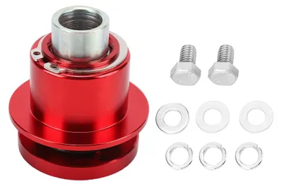 Produktbild von Auto-Schnellspanner-360°-Lenkradnaben-Adaptersatz 310-101 (rot)