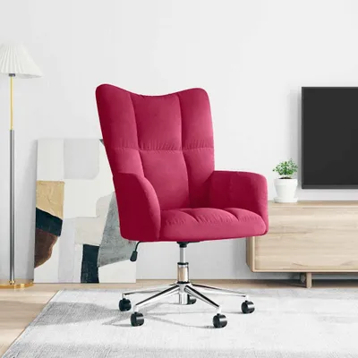 Immagine prodotto di vidaXL Poltrona relax in velluto rosso vino