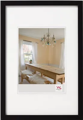 Fotorahmen 24x30 cm, Holz, 2er-Set, schwarz
