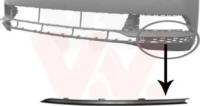 Immagine prodotto di VAN WEZEL paraurti nero anteriore sinistro per VW Passat B8 Alltrack