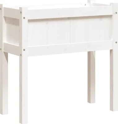 Obrázek produktu pro vidaXL Květináč s nohami bílý 70x31x70 cm z masivního borovicového dřeva