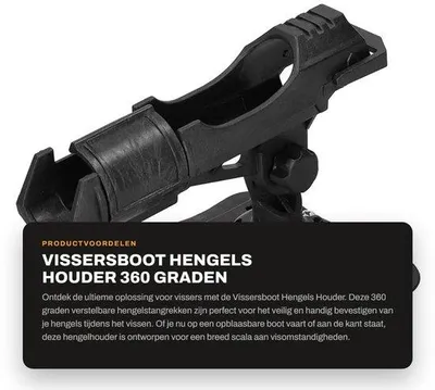 Productafbeelding van Boot Hengel Houder - Duurzaam en Verstelbaar - Ideaal