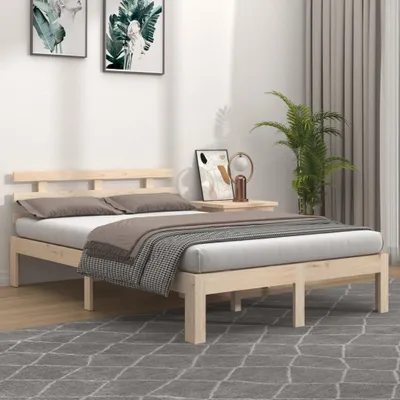 Produktbild von The Living Store Massivholzbett 200x200 cm
