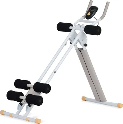 Produktbild von SportPlus Bauchtrainer, Bauchtrainer für Zuhause, Bauchtrainer Bank, Bauchtrainer Gerät, Sit Up Bank, 4 Trainingswinkel, klappbar, Rückentrainer, SP-ALB-011-W