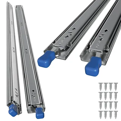 Obrázek produktu pro Vigevee, výsuv pro těžké zatížení, pojezdy pro zásuvky, aretační mechanismus, výsuv pro zásuvku, 53 mm, nosnost až 78 kg, 2 kusy, délka 1150 mm
