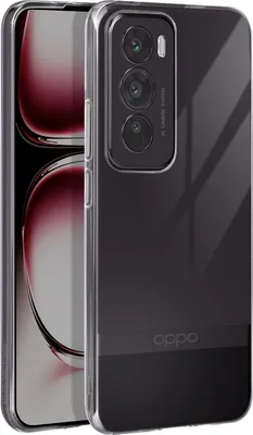 Immagine prodotto di Avizar, Oppo Reno 12 Pro, custodia in silicone sottile 1 mm con fotocamera protetta, trasparente