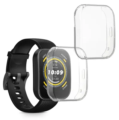 Produktbild von kwmobile 2x Silikon Hülle für Huami Amazfit Bip 5 Schutzhülle - Fullbody Display Cover Set aus Silikon - Transparent