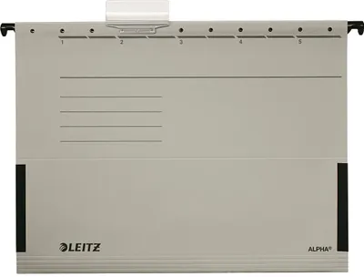 Obrázek produktu pro Leitz závěsné desky ALPHA s bočnicemi šedé