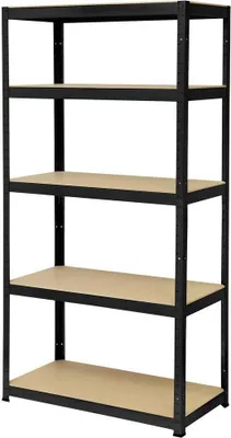 Produktbild von TOOLCRAFT TO-8689791 Schwerlastregal 265 kg (B x H x T) 90 x 1.8 x 45 cm Metall, MDF matt Schwarz Holzboden