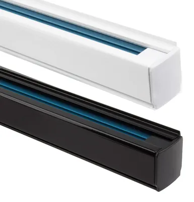 Produktbild von 3-Phasenstromschiene Aluminium für LED-Strahler 1m Schwarz