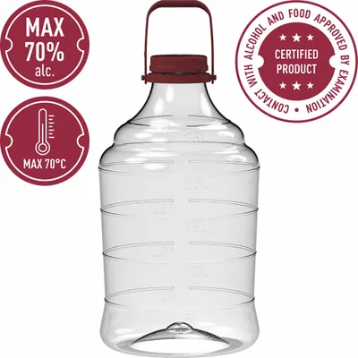 Produktbild von Weinballon Leichte Ballonflasche mit Griff, 25 L