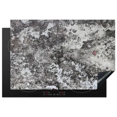 Obrázok produktu pre MuchoWow® Kryt na varnú dosku - Ochrana pred indukciou - 78x52 cm - Vinylová krycia rohož - Zväčšuje veľkosť pracovnej dosky - Kryt na sklokeramickú varnú dosku - Kuchynská dekorácia - Jeden kus - Betón - Sivá - Vzor - Kamene - Varná doska