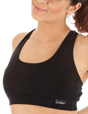 Produktbild von Winshape Damen Fitness Freizeit Sport-BH Bustier WVR1, Schwarz, M