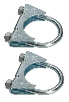 Productafbeelding van KOTARBAU® - Set van 2 uitlaatpijpklemmen - 45 mm - Voor montage van antennes, pijpen, masten - Universele slangklem voor buisverbindingen
