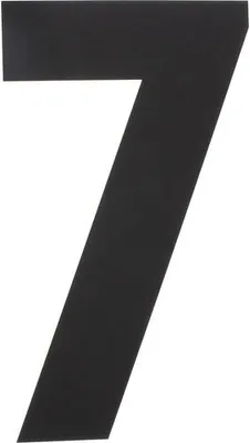 Produktbild von Hausnummer 7 XL 300x2mm Edelstahl mattschwarz