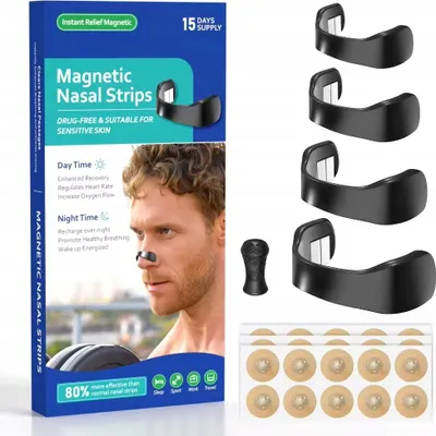 Obrázek produktu pro Nosní spona snižuje chrápání Magnetická spona volné dýchání Sport