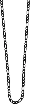 Produktbild von Akzent Figarokette aus Edelstahl, 4 mm, schwarz