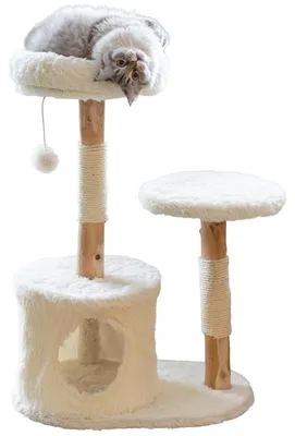 Produktbild von Kerbl 86228, Katzenkratzbaum, Freistehend, Weiß, 900 mm