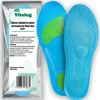 Obrázok produktu pre Gélové Vložky do topánok Tlmiace na boľavé nohy Ostrohy Päty 36-37