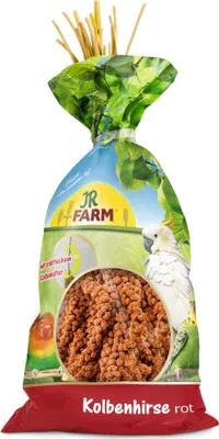 Produktbild von JR FARM Rote Hirse Ähren 250g - Hochwertiges Vogelfutter für gesunde Ernährung