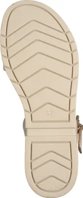 Produktbild von MARCO TOZZI Damen Sandale flach bequem weich Schnalle Zierriemen 2-28406-44, Größe:40 EU, Farbe:Gold