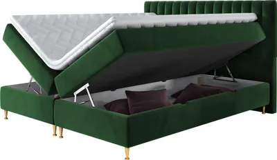 Obrázok produktu pre Boxspringová posteľ 160x200 CANDICE - béžová + topper ZDARMA