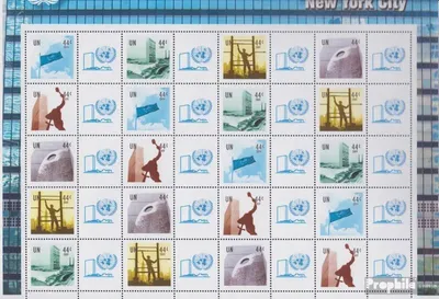 Produktbild von Briefmarken UNO - New York 2009 Mi 1149A-1153A Klb I Kleinbogen (kompl.Ausg.) gestempelt Grußmarken