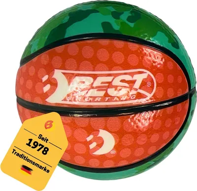 Produktbild von Mini Bouncing Basketball - Orange/Grün, Farbe:orange/blau, Größe:9